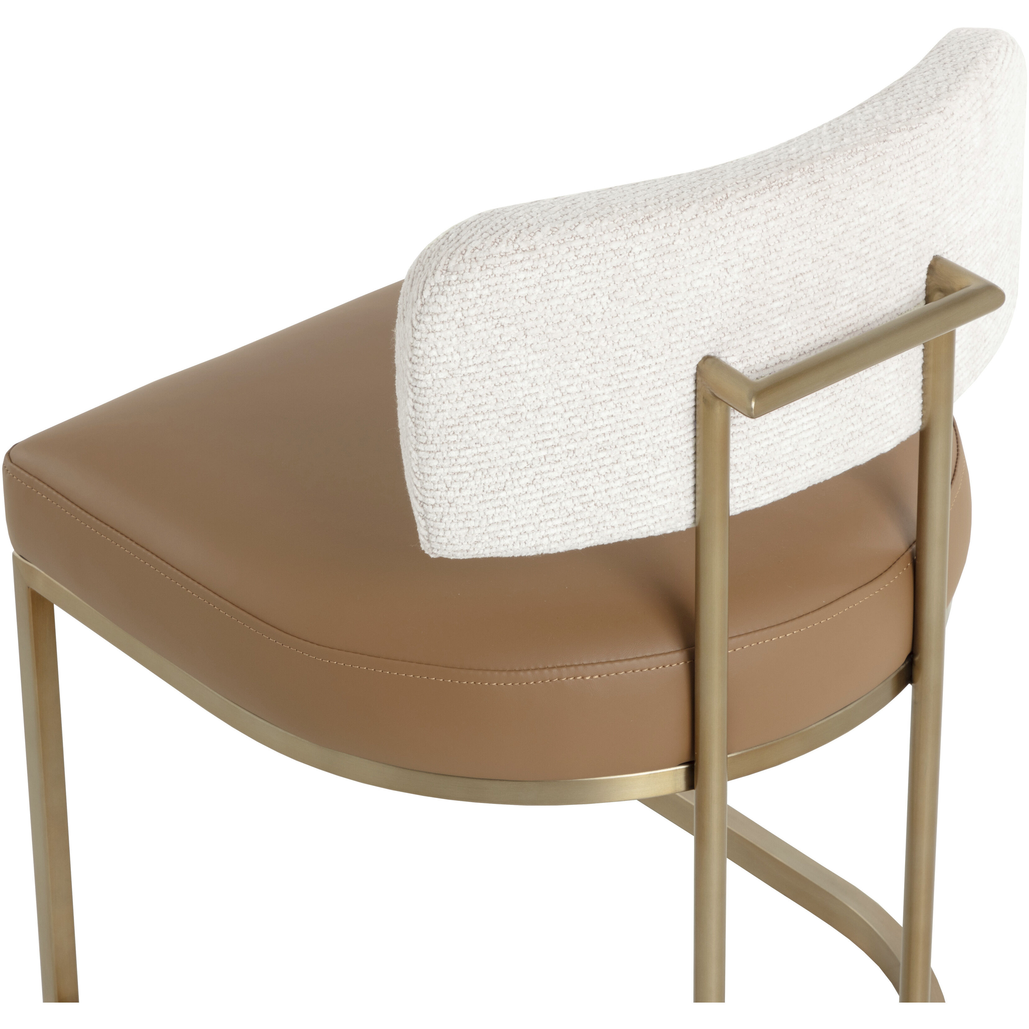 Larissa Napa Cognac / Rhea Light Barley Dining Chair